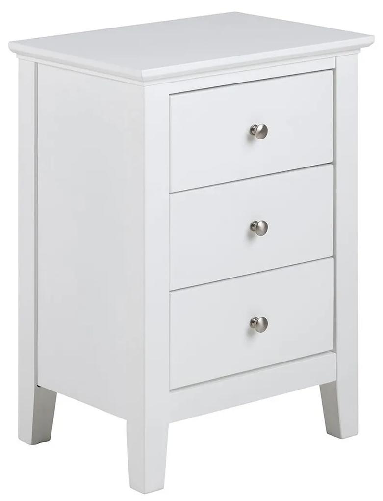 Nočný stolík Linnea − biela 62,8 × 45 × 34 cm