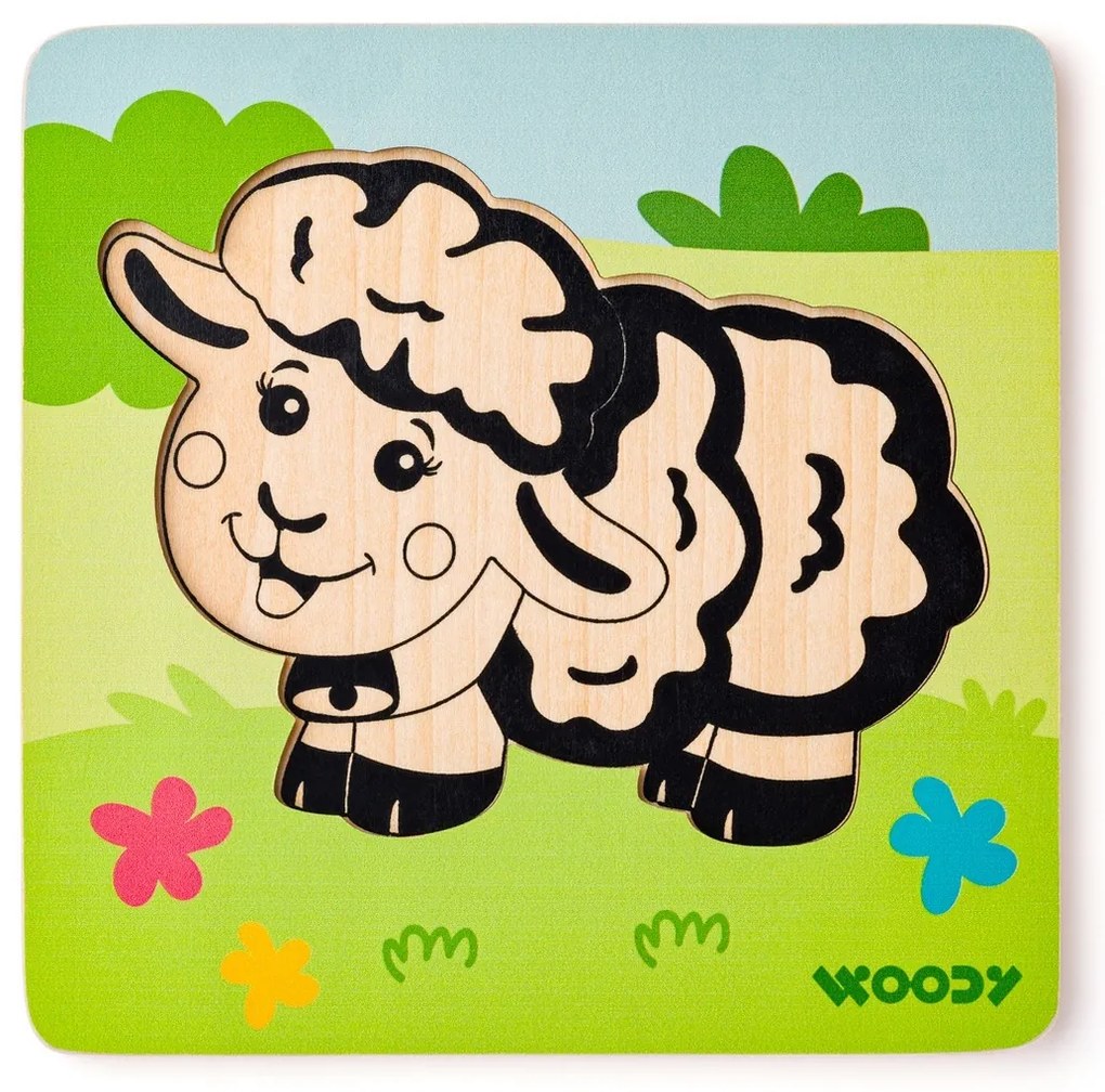 Woody Puzzle Baby Ovečka