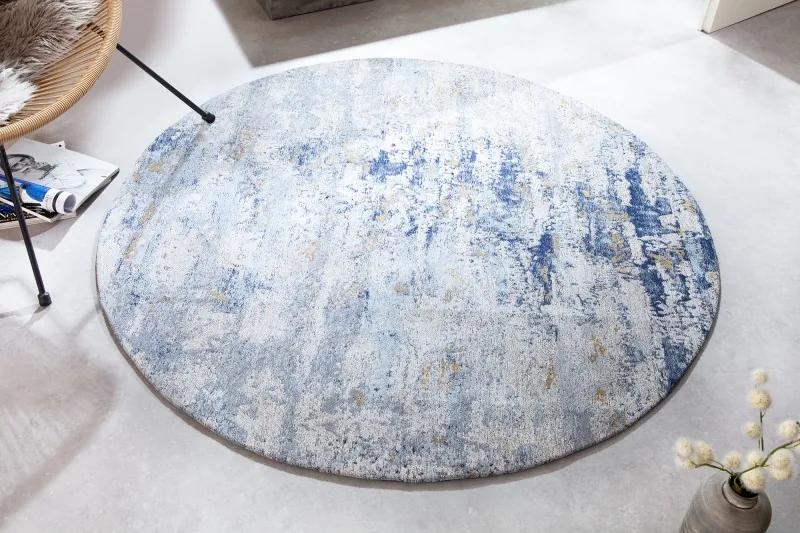 Koberec Modern Art 150cm kruh modrý béžový
