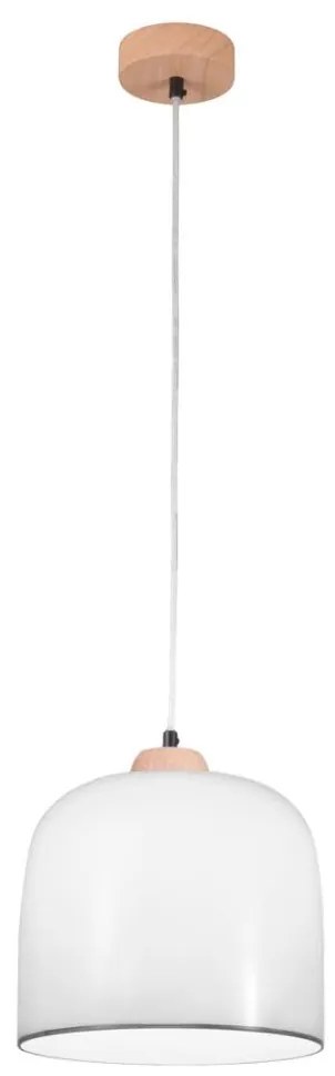 Kolarz A1352.31.Gr - Luster na lanku NONNA 1xE27/60W/230V dub/biela/šedá