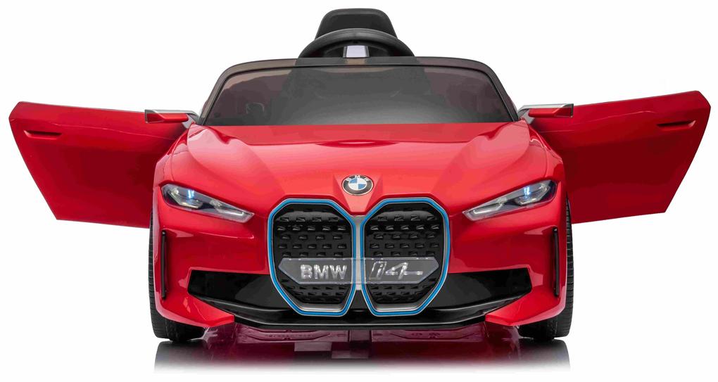 RAMIZ Elektrická autíčko BMW I4 - červené - 2x25W - BATÉRIA - 12V4,5Ah - 2023