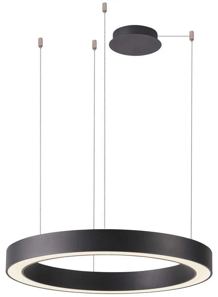 Azzardo AZ5053 - LED Stmievateľný luster na lanku MARCO LED/100W/230V čierna + DO
