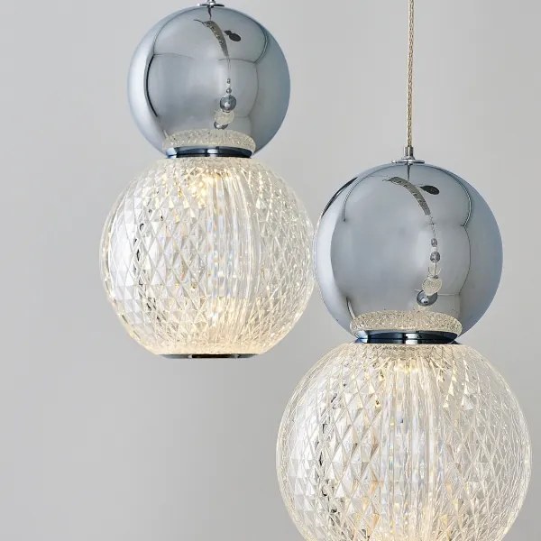 LED luster na lanku CREMONA LED/27W/230V 3000K matný chróm