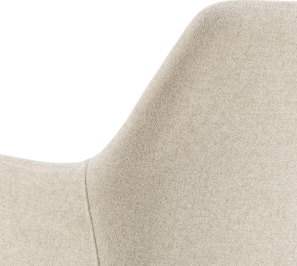 VERA Béžové (tkanina Apia 453)/béžový rám – MODERNÁ ČALÚNENÁ KRESLOVÁ STOLIČKA DO OBÝVAČKY/JEDÁLNE LOFT