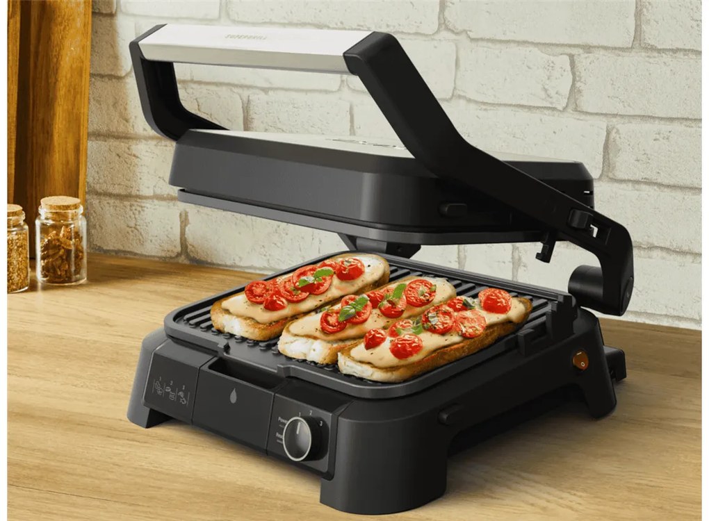 Kontaktný gril Tefal SuperGrill 3v1 GC510DE0 Nerezový/Čierny