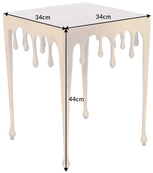 Dizajnový odkladací stolík Gwendolyn S 44 cm zlatý