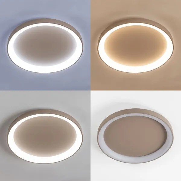 BRILAGI - LED stmievateľné stropné svietidlo FALCON II LED/108W/230V pr. 80 cm béžové + diaľkové ovládanie