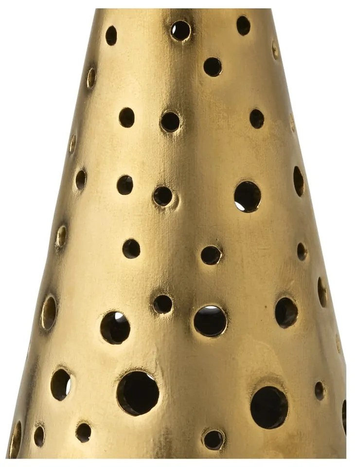 Porcelánový svietnik v zlatej farbe Kähler Design Nobili, výška 19 cm