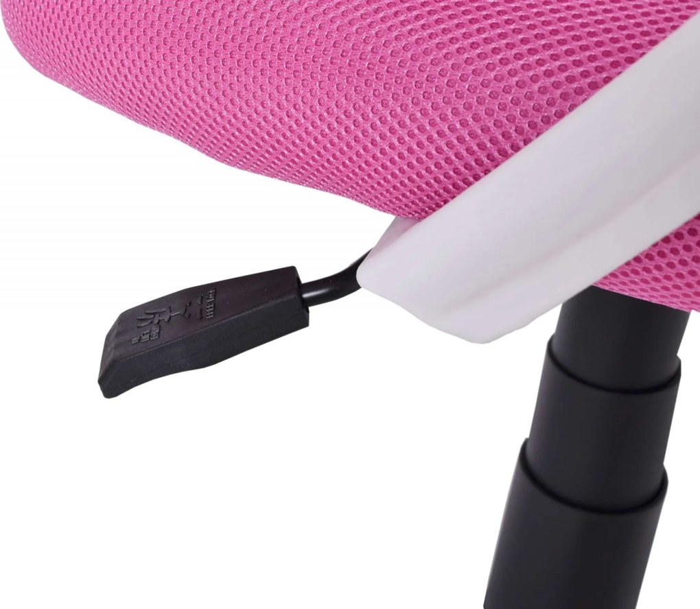 Kancelárska stolička FB-BIANCO ružová/biela