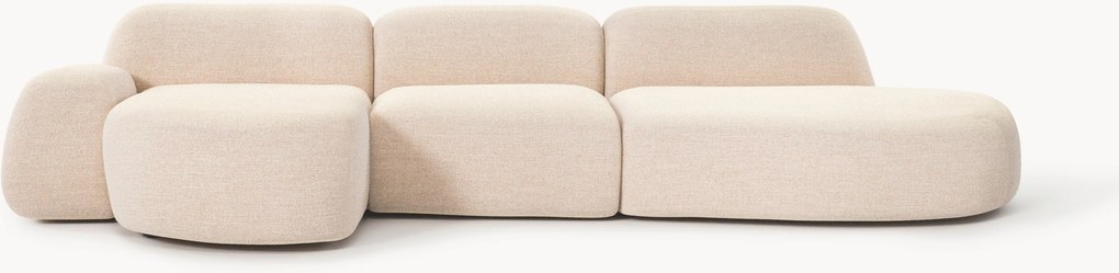 Modulárna buklé rohová pohovka Wolke (4-miestna)