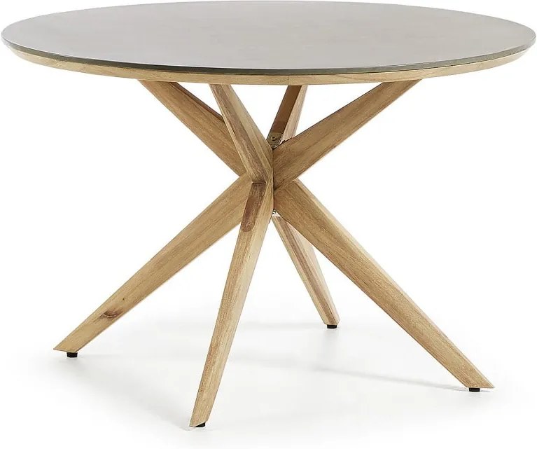 Jedálenský stôl so svetlosivou doskou La Forma Glow, Ø 120 cm