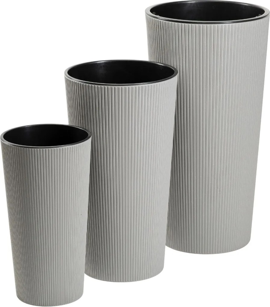 PLASTOVÝ KVETINÁČ URBANIKA ECO 57X29,5 CM SIVÁ