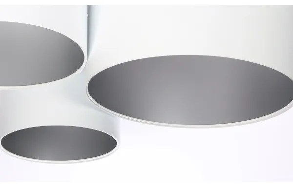 Stropné svietidlo SPACE 3xE27/60W/230V biela/strieborná