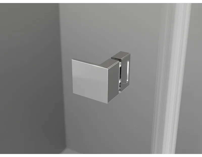 Mexen Lunar Duo výklopný sprchový kút 120 x 85 cm, 8mm číre sklo, chrómový profil, 834-120L-085P-01-00
