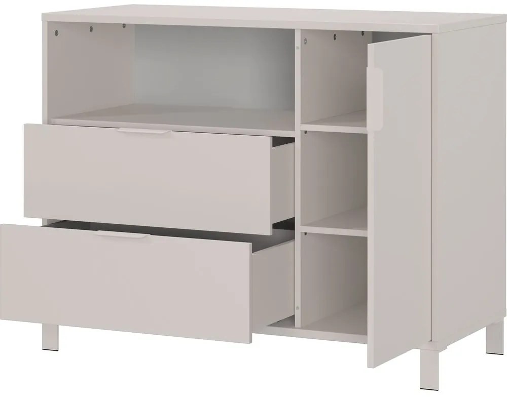 Krémová detská komoda 115x92x54 cm Alkmaar – Germania