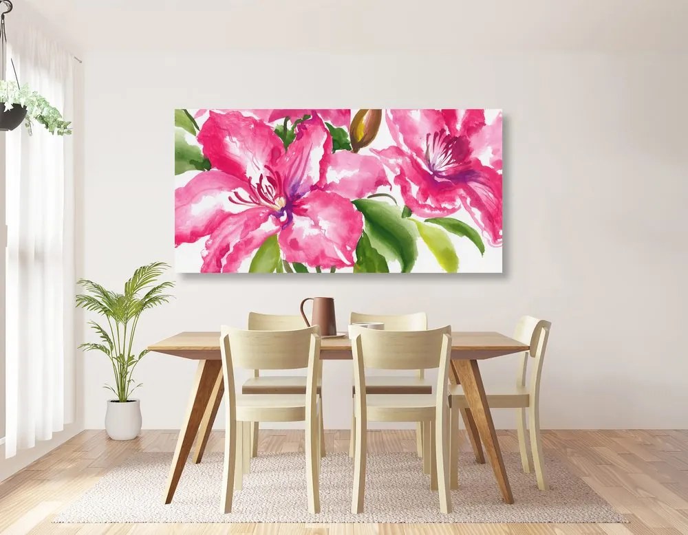 Obraz maľované kvety