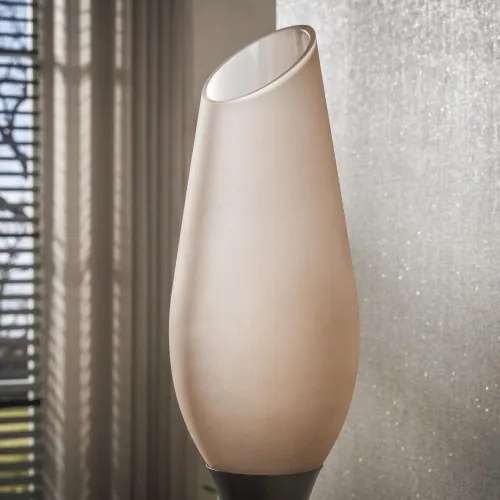 Stojaca lampa 76-90F Cocoon 3L Brown frosted glass  - Komfort-nábytok