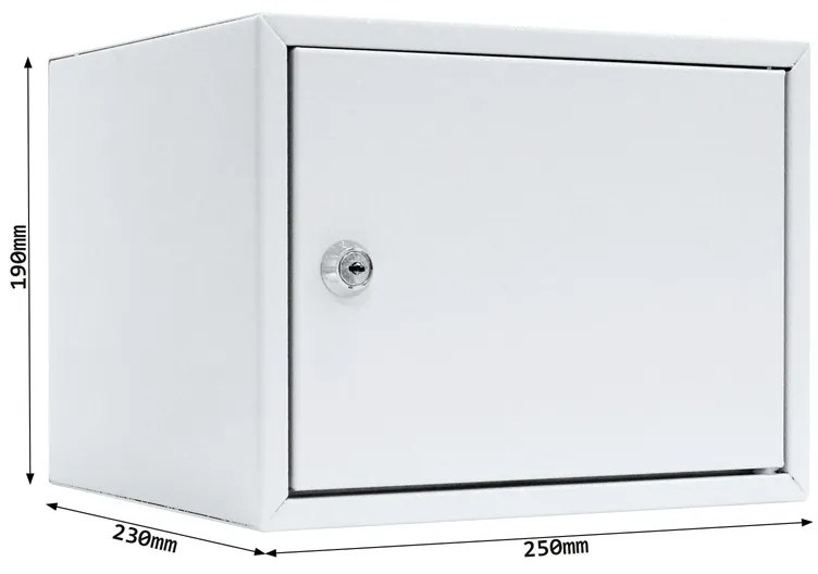 Rottner Nábytkový trezor HOME CASE 2, 190 x 250 x 230 mm, mechanický - na kľúč