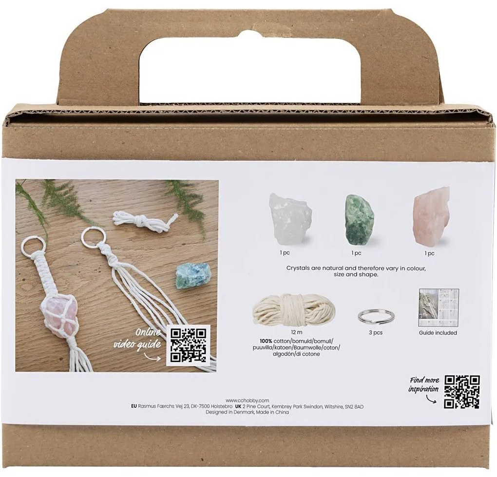 Kreatívna sada Mini Craft Kit Macramé Key Rings