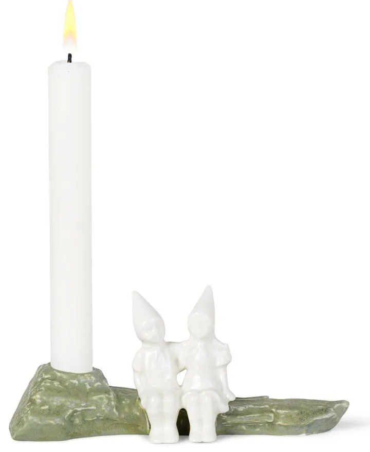 Vianočný kameninový svietnik Kähler Design Christmas Tales, dĺžka 19 cm