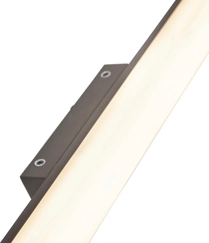 Moderné nástenné svietidlo do kúpeľne čierne 92 cm IP44 - Cascada