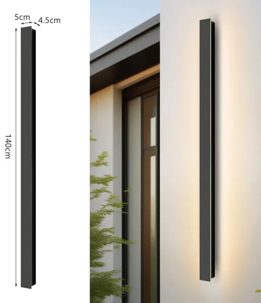 Brilagi - LED vonkajšie nástenné svietidlo LINEAR LED/32W/230V 3000K IP65 čierne