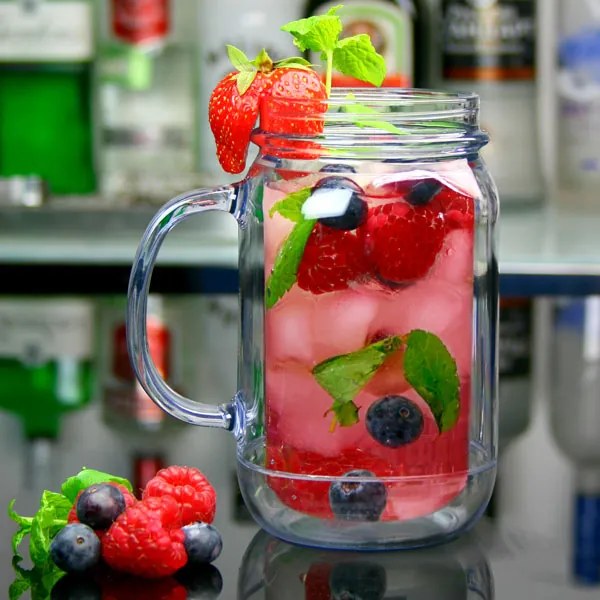 Bar@drinkstuff Plastový krčah Mason 16oz / 470ml
