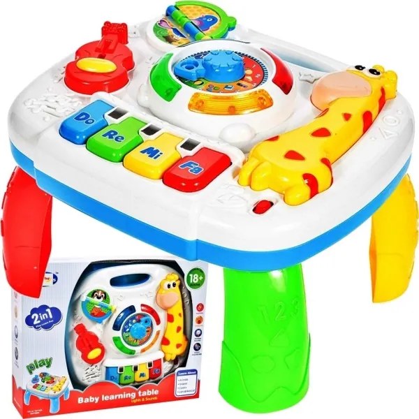 MalPlay 105737 vzdelávací stôl interaktívny hudobný panel