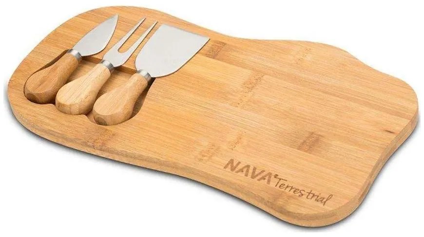 Doska Bambus na syry+nože Terrestrial 33cm