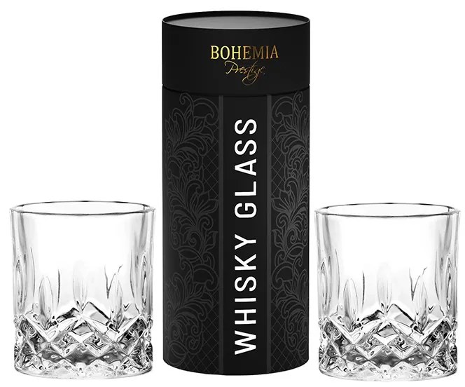 BOHEMIA PRESTIGE CLASSICO POHÁR NA WHISKY V TUBE 300ML SADA 2KS