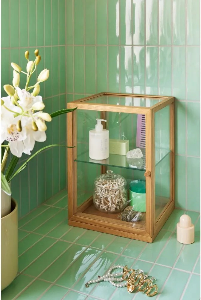 Vitrína v dekore duba v prírodnej farbe 30x42x30 cm Poetic – Hübsch