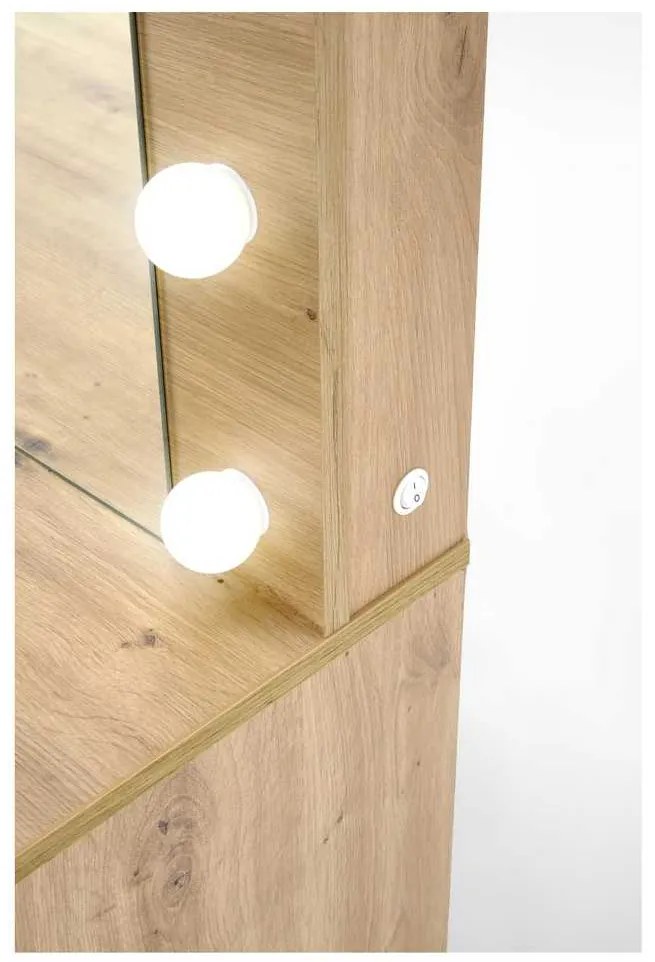 Toaletný stolík Hollywood XL, dub artisan