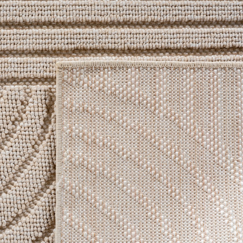 Ayyildiz, Kusový koberec Helix 2201 beige, 200x290, béžová, chodba / predsieň