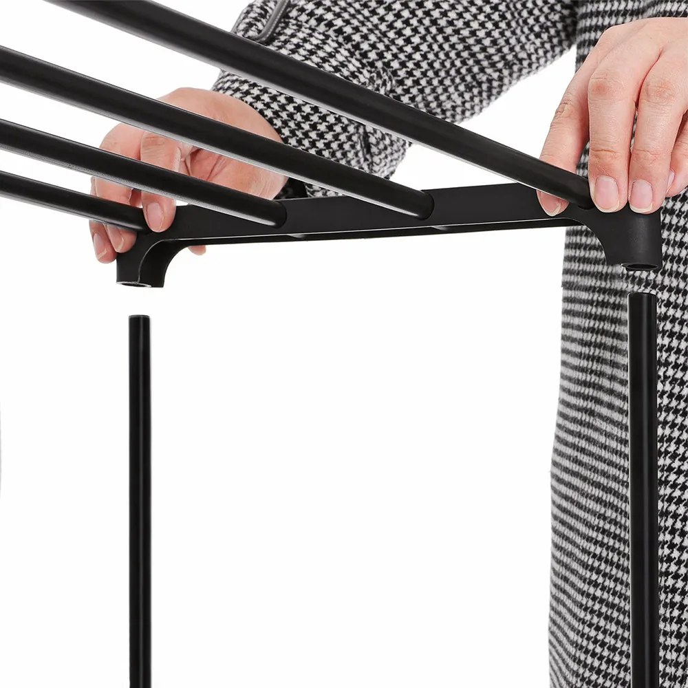 Kovový botník s 3 úrovňami 92x30x55cm