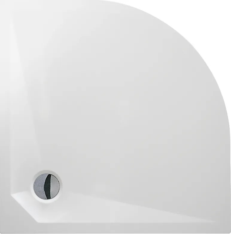 Roth Štvrťkruhová sprchová vanička z liateho mramoru MARMO NEO ROUND ROTH-Variant: rozmery: 80x80 cm - (MARMO NEO ROUND 800 - MAN RO 080080 2E)
