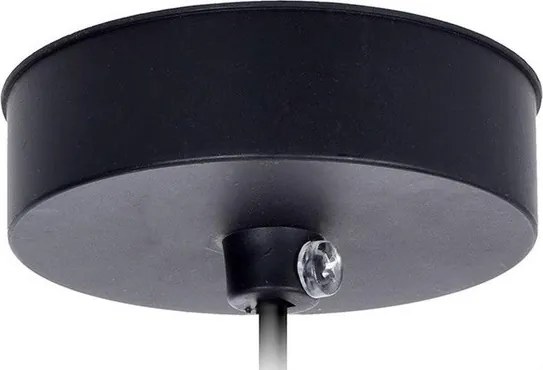 Závesná stropná lampa Loft 30 cm, čierna
