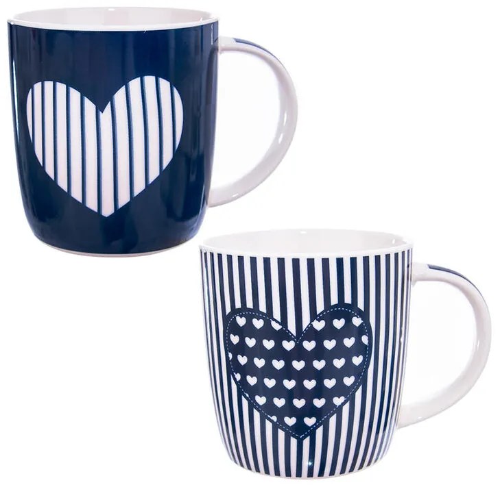 Porcelánové hrnčeky JUST LOVE 390 ml 2 ks