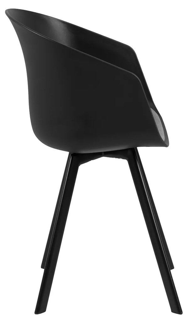 Dizajnová stolička Almanzo, čierna