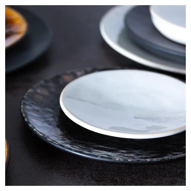 Biely dezertný kameninový tanier ø 16 cm Roda – Costa Nova