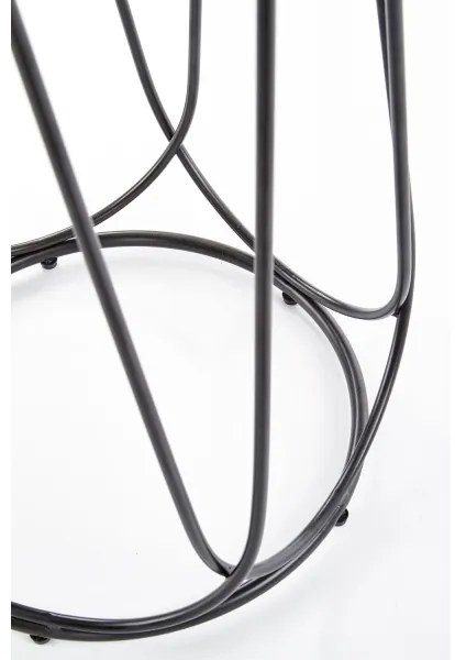 Konferenčný stolík NUBIRA 51x40 cm čierna/orech