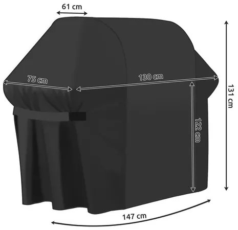 Vodeodolný obal na gril 147 x 61 x 122 cm