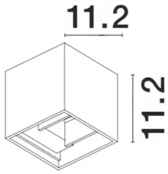 Vonkajšie LED svietidlo Como 11.2 čierne