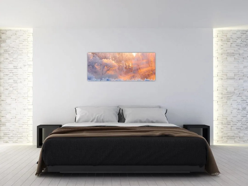 Obraz - Mrazivé svitanie (120x50 cm)