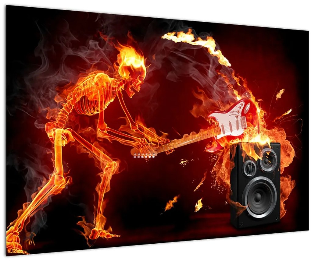 Obraz - Hudba v plameňoch (90x60 cm)
