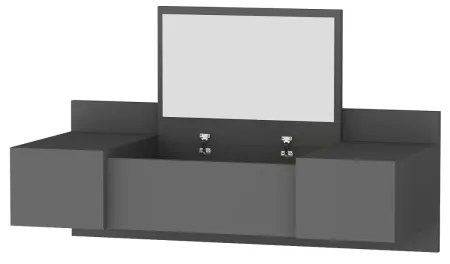 Toaletný stolík ZAKKUM 33x100 cm antracit