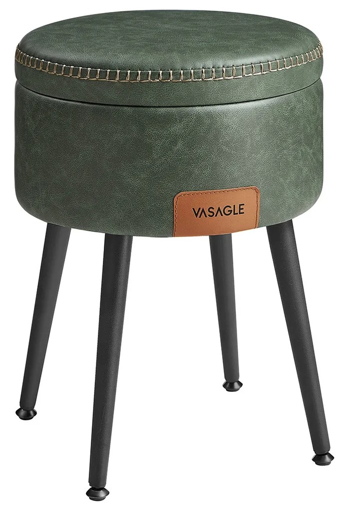 Taburetka s odkladacím priestorom – zelená