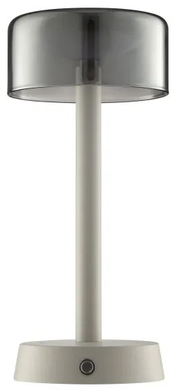 Brilliant - RAZOR dotyková stolná LED lampa, stmievateľná a nabíjateľná, LED/2,5W/5V 2700K IP44 sivá