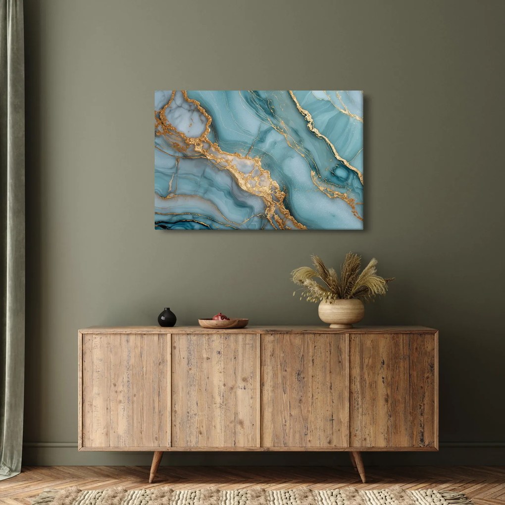 Obraz - Tyrkysový mramor (90x60 cm)