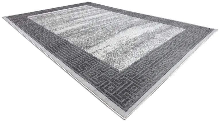 Moderný koberec NOBLE 1512 64 vzor rámu, Grécky vintage, krémovo/ sivý