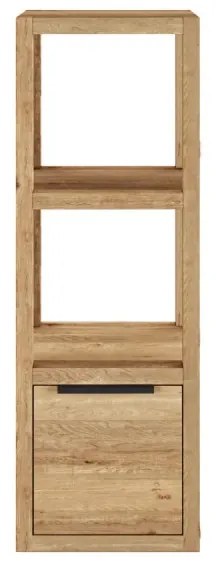 furniture-nabytek.cz - Masívna závesná polica Sydney z divokého duba, olejovaná, hnedá – 31×25×90 cm